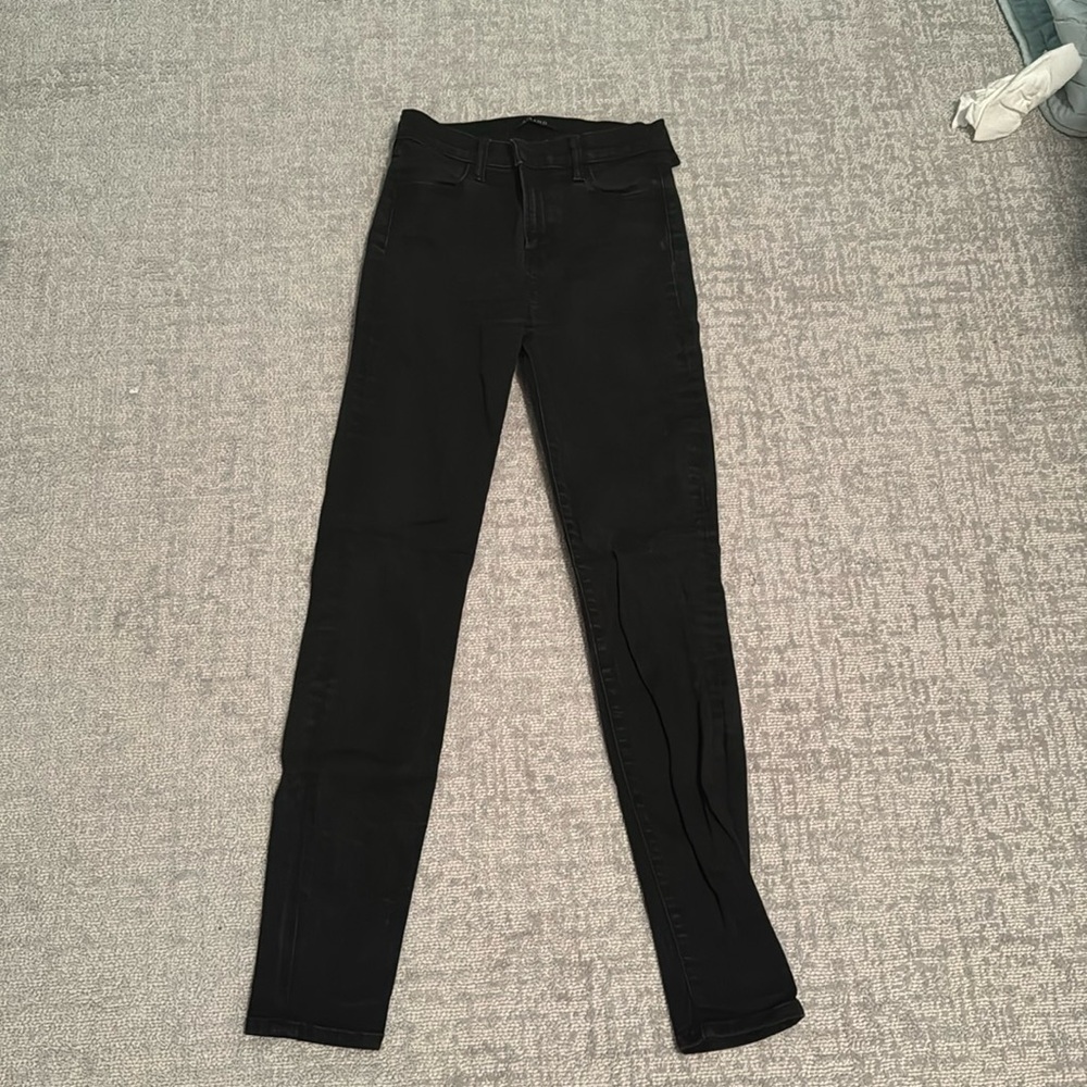 JBrand Maria Black High-Waisted Skinny Jean